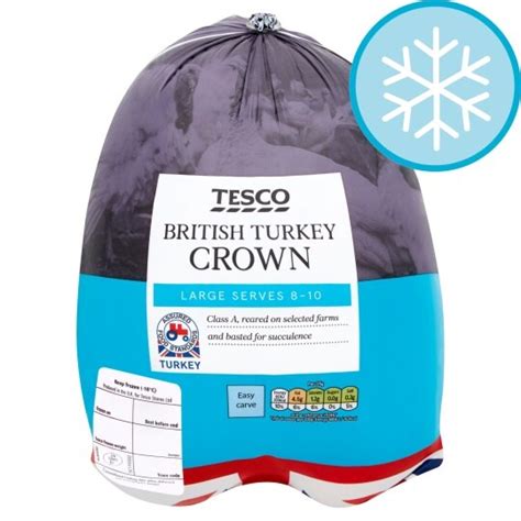 Tesco British Frozen Large Turkey Breast Crown 2.4-2.8Kg - Tesco Groceries