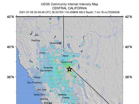 6.0 Magnitude Earthquake Near California-Nevada Border Shakes ...