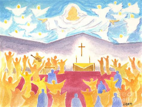 Worship God In Spirit and Truth Art Print by Audrey Peaty