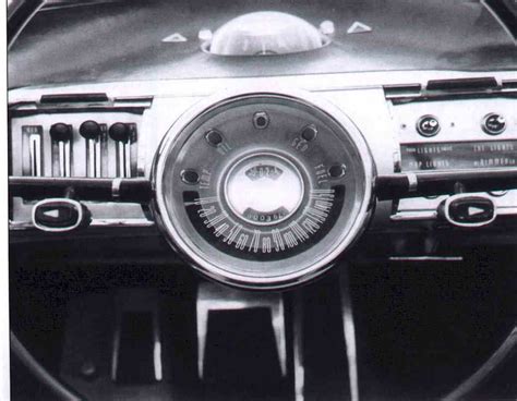 1955 Lincoln Futura steering wheel and instrument panel. For all you ...