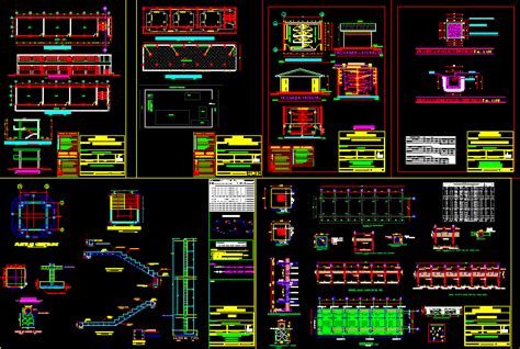 Classroom Block In DWG (2.08 MB) | CAD library