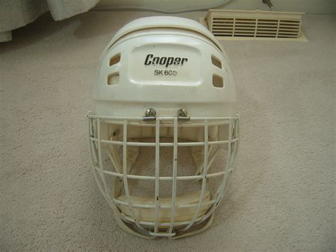 Hockey Helmet-Good Used Cooper SK600 Helmet sz Large w/HM50 Face Cage ...