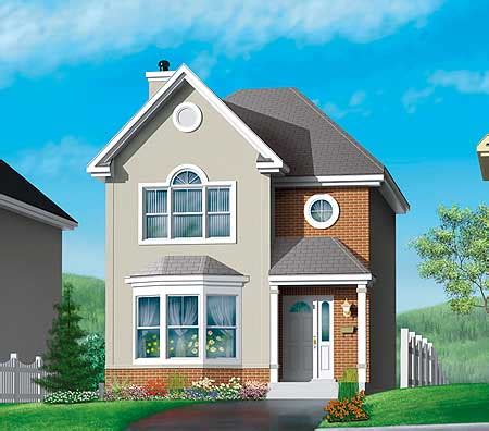 Brick & Stucco Plan in Two Versions - 80220PM | Architectural Designs - House Plans