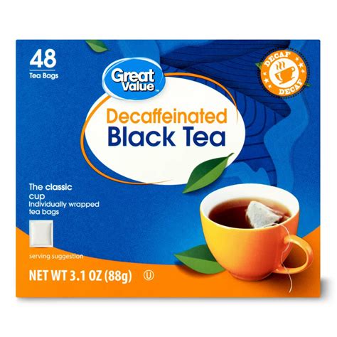 Great Value Decaffeinated Black Tea Bags – The Market Depot