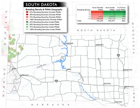 Sage Grouse Geography Map Breeding Density SD