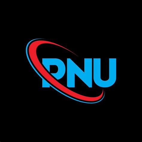 logotipo de pnu. letra pnu. diseño del logotipo de la letra pnu. logotipo de iniciales pnu ...