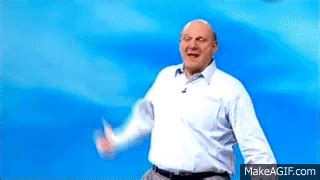 Steve Ballmer Going Crazy on Stage on Make a GIF