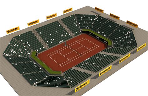 Outdoor tennis court 3D model - TurboSquid 1379195