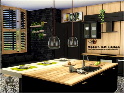 The Sims Resource - Modern loft kitchen