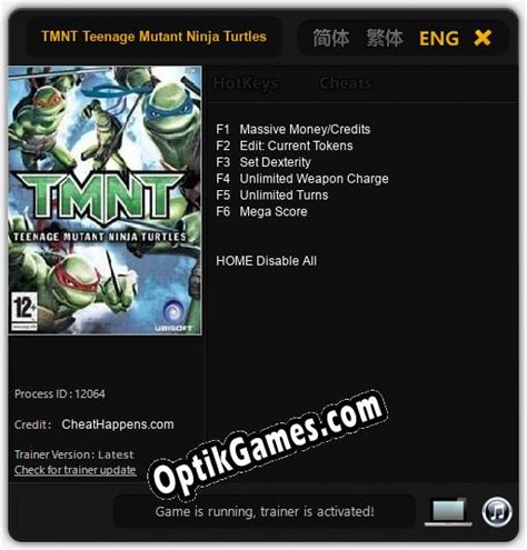 TMNT Teenage Mutant Ninja Turtles: Cheats, Trainer +6 CheatHappens.com » Downloads from ...