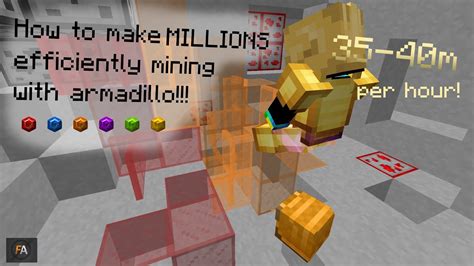 How To Effiecently Gemstone Mine With A Armadillo - Hypixel Skyblock - YouTube