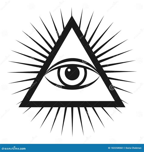 Masonic Eye Background Cartoon Vector | CartoonDealer.com #55557113