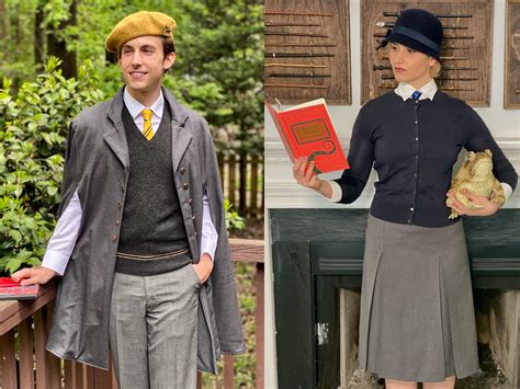 A couple who loves 'Harry Potter' modeled 100 years of Hogwarts fashion ...