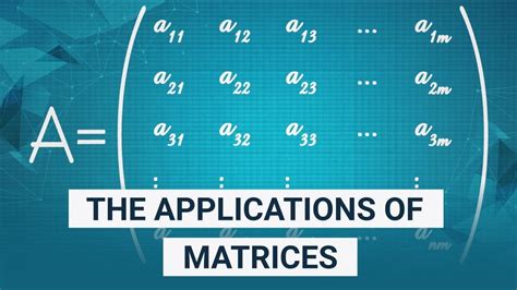 The Applications of Matrices | What I wish my teachers told me way earlier - YouTube