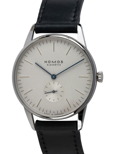 Nomos Glashutte - Nomos Orion 38 : 384 : SOLD OUT : curved silver dial