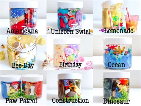 Kids Birthday Play Doh Party Favors 6oz Play Dough Sensory To | Etsy