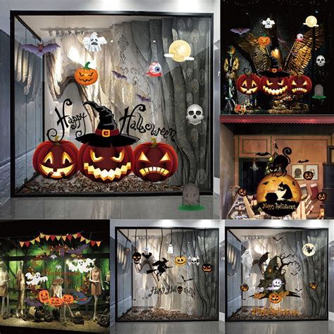 Halloween Sticker for window pumpkin PVC Wall Sticker Window Home ...