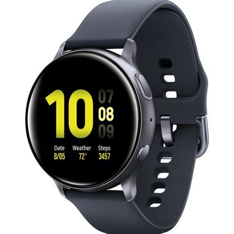 Samsung Galaxy Watch Active2 Bluetooth Smartwatch (Aluminum, 44mm, Aqua Black) | Mobile Phones ...