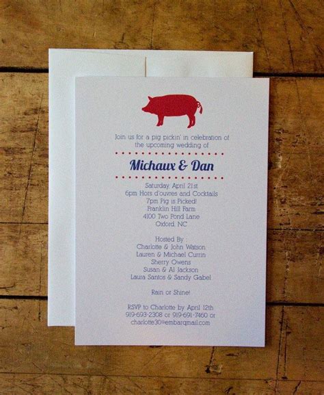 Pig Pickin' Invite, www.LimeAndRuby.Etsy.com | Pig pickin, Pickin, Invitations