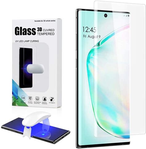 Foluu [1 Pack Galaxy Note 10 Plus Screen Protector, Full HD Curved Edge ...