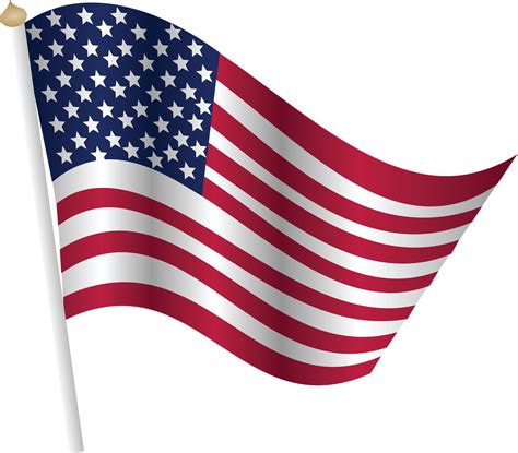 Free Clipart Of A Fourth of July United States Flag