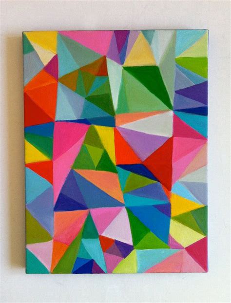 Abstract Painting / Triangles by tushtush on Etsy, $85.00 | Artists I love | Pinterest ...