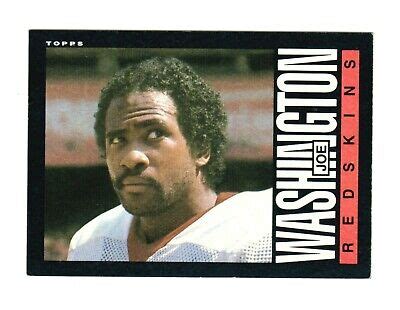 1985 Topps Football Card #191 Joe Washington – Washington Redskins | eBay