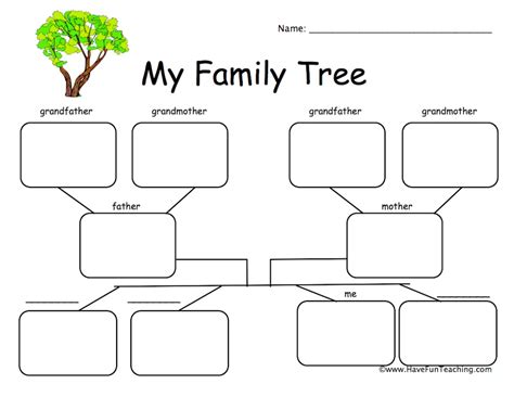 Family Worksheets | Have Fun Teaching