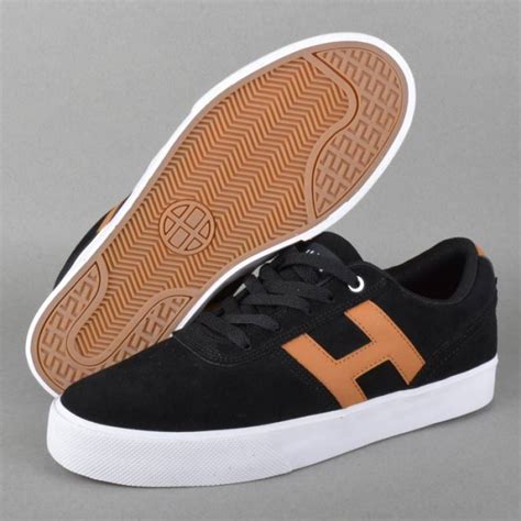 HUF Choice Skate Shoes - Black/Tan - HUF from Native Skate Store UK