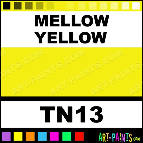 Mellow Yellow Dry Powder Tattoo Ink Paints - TN13 - Mellow Yellow Paint ...