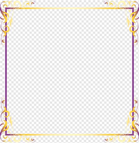 Yellow and purple floral frame, Gold Luxury Gratis, Luxury gold border, border, purple, frame ...