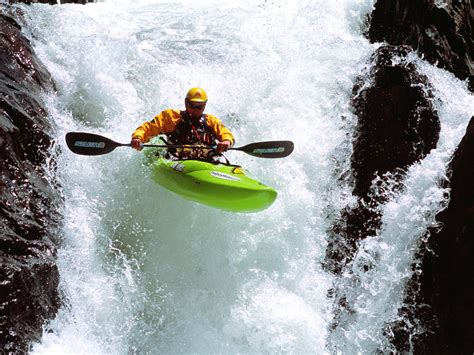 WATER SPORTS: white water kayaking