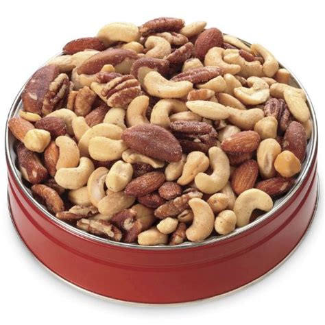 1-lb. Deluxe Mixed Nuts Gift Tin from Wisconsin Cheeseman | Gourmet ...