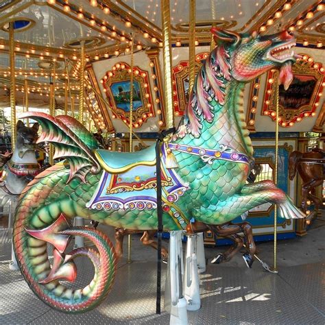 Wikipedia on Instagram: “Sea creature on Franklin Square Carousel in Philadelphia, Pa., USA ...