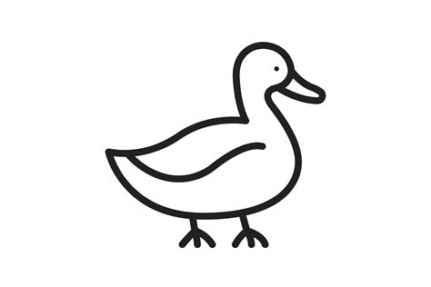 Duck Line Icon Graphic by IconBunny · Creative Fabrica