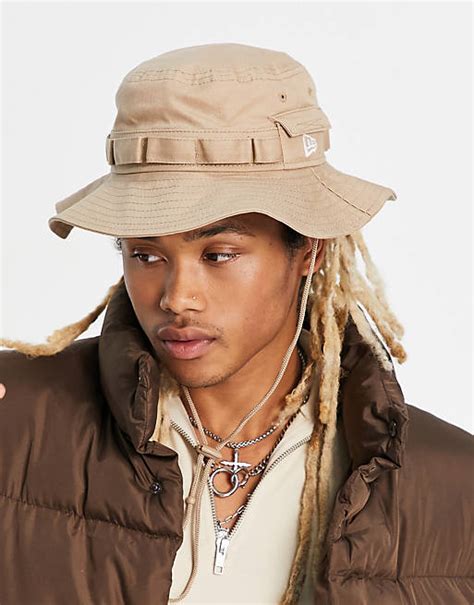 New Era adventure bucket hat in brown | ASOS