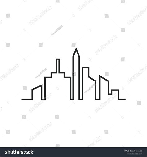 City Skyline Logo Modern City Skyline Stock Vector (Royalty Free ...