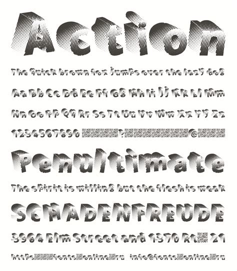 Action font