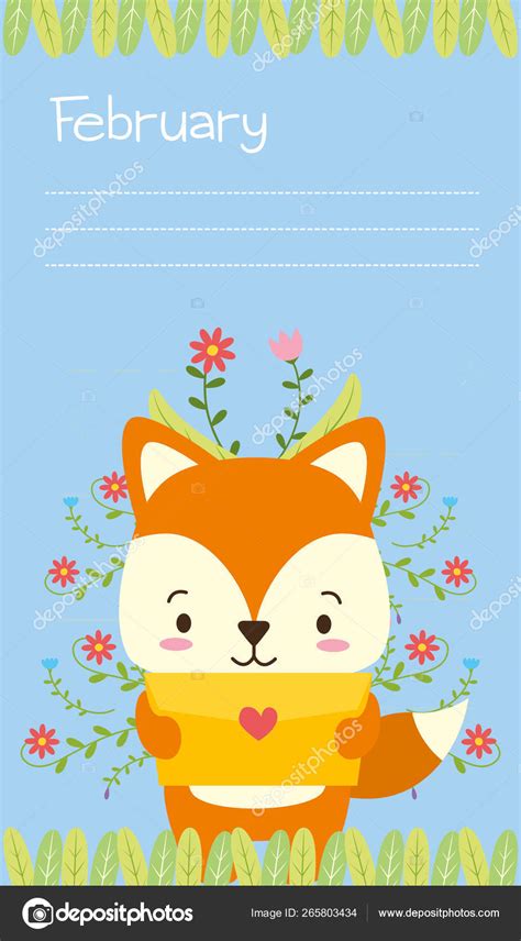 Cute animals calendar Stock Vector Image by ©yupiramos #265803434