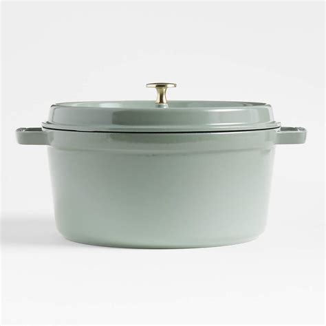 Staub 7-Qt. Eucalyptus Round Dutch Oven + Reviews | Crate & Barrel Canada