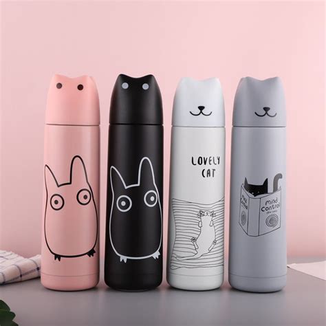 Fashion Cat Stainless Steel Water Bottle Business Insulated Thermos ...