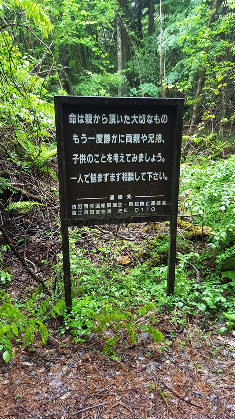 This sign located at one of the entrances of the Aokigahara Forest (aka Suicide Forest) tells ...