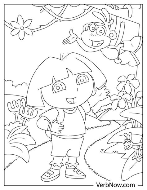 Free DORA Coloring Pages & Book for Download (Printable PDF) - VerbNow