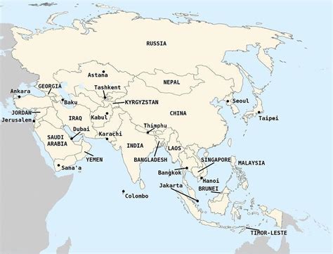 Fix the Asia Map Quiz