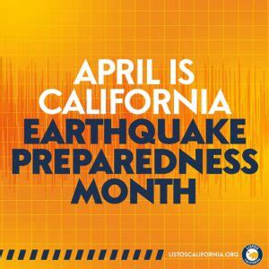 April is Earthquake Preparedness Month in California | Cal OES News