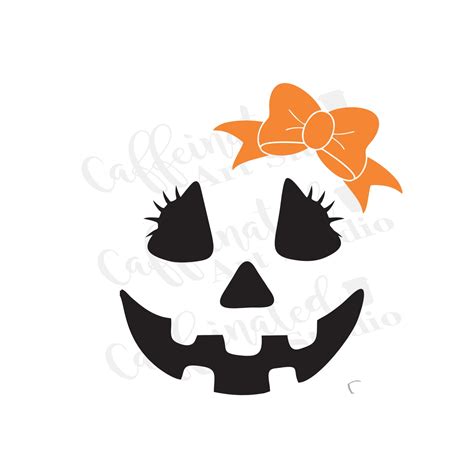 Jack-o-lantern Face Svg / Jack-o-lantern Girl Face Svg / - Etsy