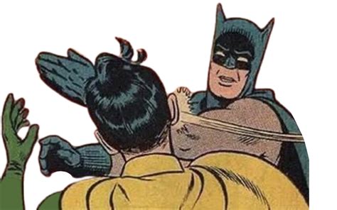 Batman Slaps Robin Cartoon