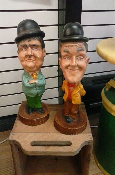 Rare Collectibles Laurel & Hardy Chalkware - Etsy | Laurel and hardy, Comedy duos, Hardy