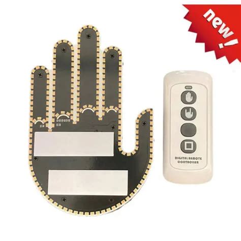 FUNNY CAR MIDDLE Finger Gesture Light with Remote;-50% OFF--- $21.40 - PicClick