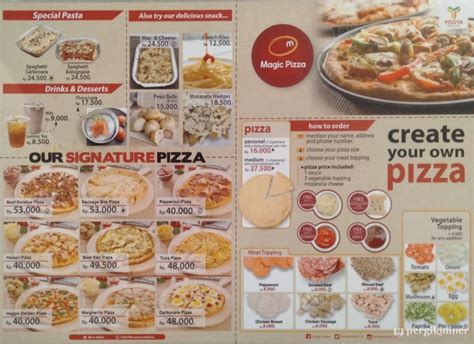 Selalu diperbarui! Menu Magic Pizza, Sumber Sari, Bandung